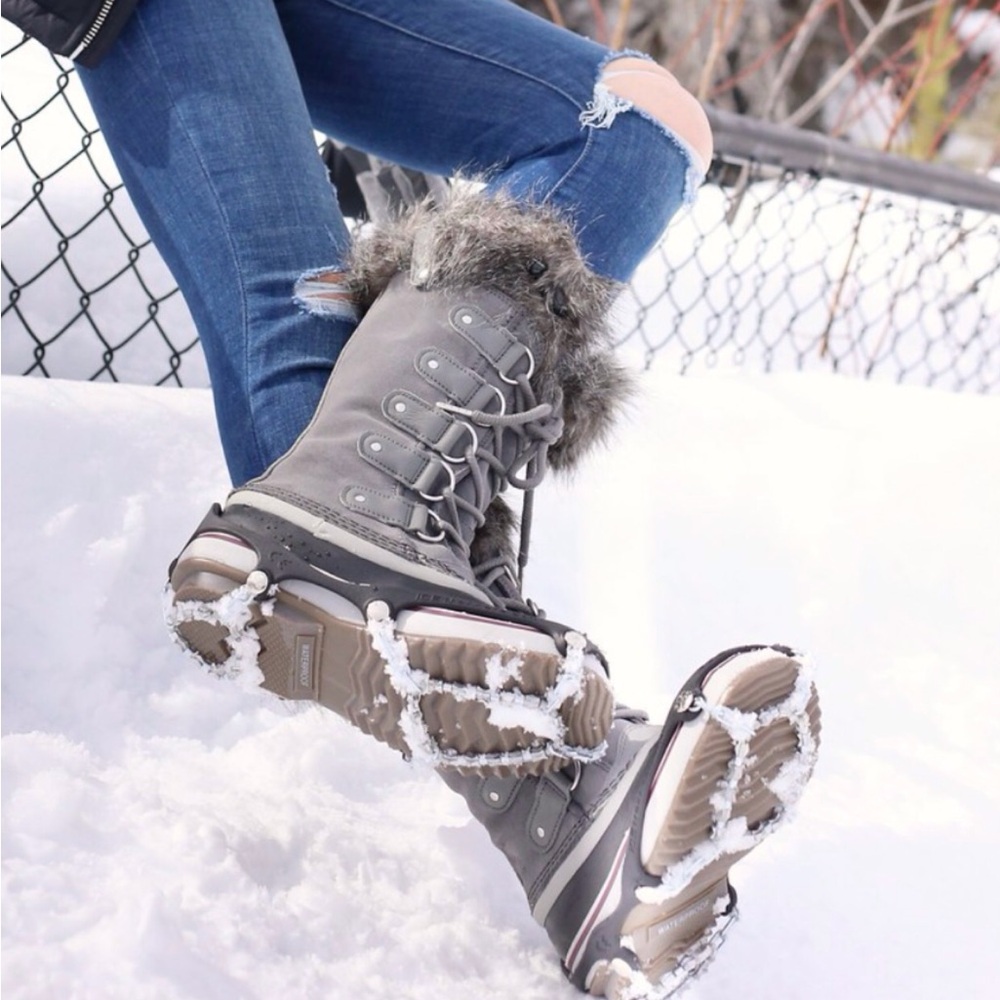 Sorel Joan of Arctic Grey suede winter waterproof Boots